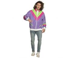 Boland 88518 – Chaqueta de chándal de los años 80 con Bolsillos, para Adultos, Traje de Camping, chándal, Despedida de Soltero, Estilo Retro, Atletas, Disfraz de Grupo, Fiesta temática, Carnaval.