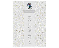 Ursus 77714602F - Papel Transparente para Bodas, 25 Hojas, 115 g/m², DIN A4, Impreso por una Cara y Acabado en láminas, Color Dorado