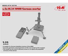 ICM ICM35716 1:35-s.Gr.W.34 WWII Kit de modelo de escala de mortero alemán