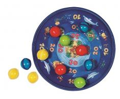 Goki-56865 Juegos de Mesa Diana-Velcro Océano, (4013594568654)