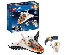 LEGO City Space Port - Misión: Reparar el Satélite, set de Construcción Inspirado en la NASA con Mini Lanzadera Espacial de Juguete, Serie Expedición a Marte (60224)