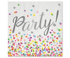 Servilletas de confeti, 16 unidades, 33 x 33 cm
