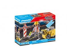 PLAYMOBIL Trabajador de la construcción con Cortador de Bordes