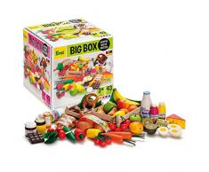 Erzi 21,4 x 21,4 x 22 cm surtido de madera grande de comestibles caja