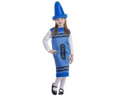 Dress Up America - Lápiz de cera, disfraz talla S, 4-6 años, color azul (597-S)