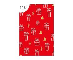 Florio Bobina Navidad Medida 100 cm x 250 m Papel Regalo Rollos, Multicolor, 8001294867234