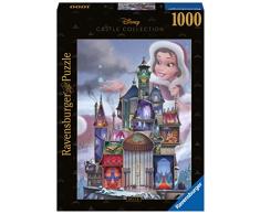 Ravensburger - Puzzle Belle - Disney Castles, Colección Disney Collectors Edition, 1000 Piezas, Puzzle Adultos
