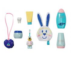 Baby born Bath Cuidado Personal 834282 - 8 accesorios para muñecas de hasta 43 cm - Incluye cepillo de dientes, toalla, biberones y más! - Edad: 3+ años