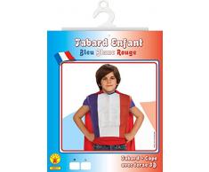 Rubies-I-620271L-Tabard y toalla para niño torso en 3D, color azul, blanco y rojo