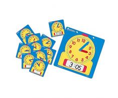 Learning- Set para el Aula de Relojes de Escribir y borrar, Color (LER0575)