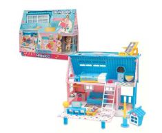 Amicicci - Cicciobello Playset The House, casita de juegos de amiguitos chiquititos, un set de juguete de tamaño grande con muchas posibilidades de juego y accesorios, Famosa (CC012000)