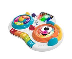 Chicco Piano Infantil DJ Mixy, Juguete Musical Bebé, Mesa de Mezclas Musical Electrónica e Interactiva con 8 Melodías, 4 Géneros Musicales y Luces de Colores Juguete Bebés de 1-4 Años