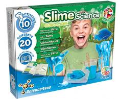 Science4you - Primer Fabrica de Slime para Niños 8 Años, Kit para Hacer Slime con 10 Experimentos para Niños: Pelota Saltarina, Platillina Inteligente, Laboratorio de Quimica, Juegos Educativos 8 Años
