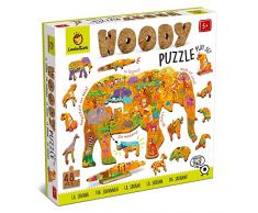 Ludattica Madera Sabana Woody Puzzle 48pzas, Multicolor (XOT-LD21276)