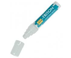 Kreul 17929 Solo Goya Triton - Rotulador de pintura acrílica, color plateado, con pintura acrílica a base de agua, secado mate, punta de cuña estable, aprox. 15 mm para grandes superficies.