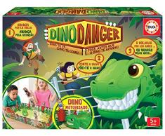 Educa - Dino Danger Juego de Mesa Infantil. Divertido y emocionante Juego de Tablero, escapa del dinosario y Evita Que te Coma. (19450)