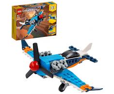 LEGO Creator - Avión de Hélice, Set 3 en 1 de Juguete para Construir un Jet, un Helicóptero y un Avión, Recomendado a Partir de 7 Años (31099) , color/modelo surtido