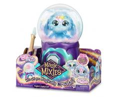 My Magic Mixies - Crystal Ball Blue, juguete interactivo de magia, bola de cristal mágica con luces, efectos y sonidos, y un muñeco de peluche suave para cuidar, con accesorios, Famosa (MGX06000)