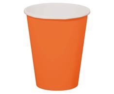 Folat B.V-Folat Tazas Desechables De Color Naranja, (50623)