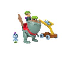 Fisher-Price Gus El Caballero Diminuto Set de juego Catapulta Dragones y Caballeros con figuras, juguete para niños (Mattel HGP55)