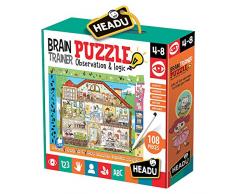 Headu- Brain-Trainer Puzzle, Juego Infant, Multicolor (IT21154)