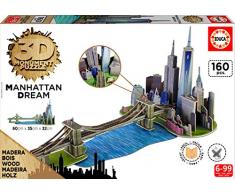Educa Borrás- Puzzle 3D Dibujos Animados y cómic Puente de Brooklyn (17000)