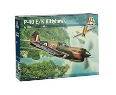 Italeri 2795S 2795S-1:48 P-40E/K - Maqueta de Kitty Hawk para Montar (construcción de Modelos, Manualidades, aficiones, Pegatinas, Kit de Montaje de plástico, sin lacar)
