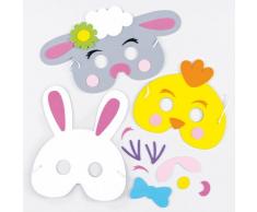 Baker Ross Kits de máscara de Espuma de Pascua para niños para Hacer decoración y Uso (Paquete de 3)