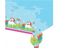 Cobertor de Mesa de Plástico de Unicornio 1,2 x 1,8 m, Amscan International 9902104.