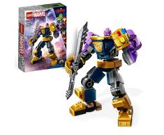LEGO 76242 Marvel Armadura Robótica de Thanos, Figura de Acción, Juguete Avengers de Construcción, Guantelete del Infinito, Regalos de Superhéroes