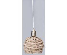 Kahlert 10.533 luz - Muñeca Mini Accesorios - Colgante Escudo Lámpara Peddingrohr, Trenzado