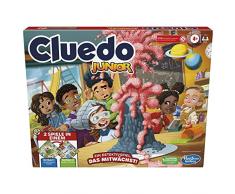Hasbro Cluedo Junior - Juego de Mesa de 2 Caras, 2 Juegos en uno, Juego de Detectives para niños, Juego de Mesa Infantil