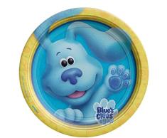 amscan- Blues Clues - Plato llano (23 cm), Multicolor, 23 centimeters (9913280-66)
