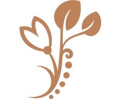 INDIGOS 4051095741787 - Adhesivo decorativo para pared (vinilo, 60 x 10 x 10 cm), color marrón