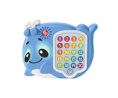Fisher-Price Eden the Whale Linkimals (versión francesa), juguete musical interactivo para aprender temprano con luces, juguete para niños, a partir de 18 meses, HJR68