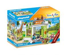 PLAYMOBIL Family Fun 70900 Consulta Veterinaria en el Zoo, Juguetes para niños a Partir de 4 años