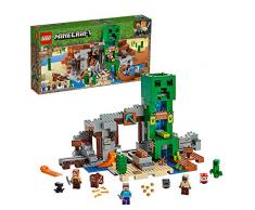 LEGO Minecraft - La Mina de Creeper, Juguete de construcción de Refugio del Herrero, set inspirado en el videojuego, novedad 2019 (21155)