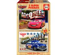 Cars - Puzzle de Madera, 2 x 25 (Educa Borrás 16799)