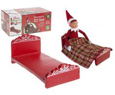 PMS- Cama de Elfo de polipiedra | Decoración en Miniatura | 9.5 x 4.5 x 4.5 Pulgadas | 1 Unidad. Accesorio, Color rosso (Elves Behavin Badly 523097)