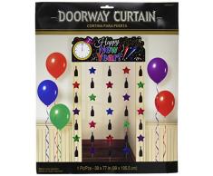 Amscan International – 240619 Jewel Tone puerta feliz año nuevo cortina decoración kit