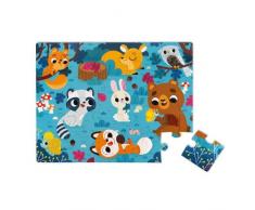 Janod- Puzzle, Multicolor (Juratoys J02685)
