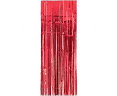 Amscan International - 24200 - 40 91 cm x 2,43 m Apple rojo cortina para puerta