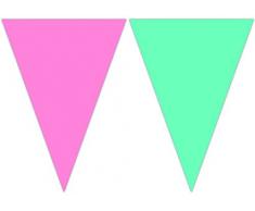 Procos 90575 - Guirnalda de Sirena (Papel), Color Rosa y Azul