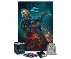 AssassinS Creed Valhalla Eivor Female | Puzzle 1500 Piezas | Incluye póster y Bolsa | 85 x 58 | Videojuego | Rompecabezas para Adultos y Adolescentes | para Navidad y Regalos | Decoración
