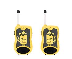 Minions Par De Walkie Talkies, Rango De 100 Metros, Juguete Infantil, a Partir de 3 años (Lexibook TW12DES) Despicable, Pinza para Colgar del cinturón, batería