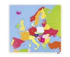 Goki - 2041655 - Puzzle de Madera - Europa - 35 Piezas