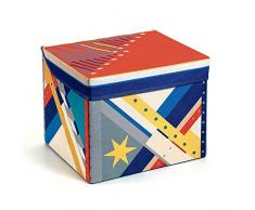 LBR- Caja Asiento Cohete No Aplica Baúles y Almacenamiento de Juguetes, Multicolor (54485)