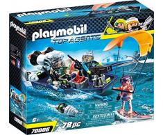 Playmobil Top Agents Team S.H.A.R.K. Harpoon Craft - Sets de Juguetes (Acción / Aventura, 6 año(s), Niño, Interior,, Gente)