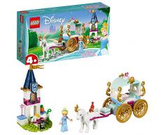 LEGO Disney Princess - Paseo en Carruaje de Cenicienta, juguete imaginativo de construcción (41159)