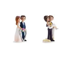 Dekora - Decoracion Boda | Figuras Novios para Tarta de Boda - Corazón & Decoracion Boda | Figuras Novios para Tarta de Boda - Guiño